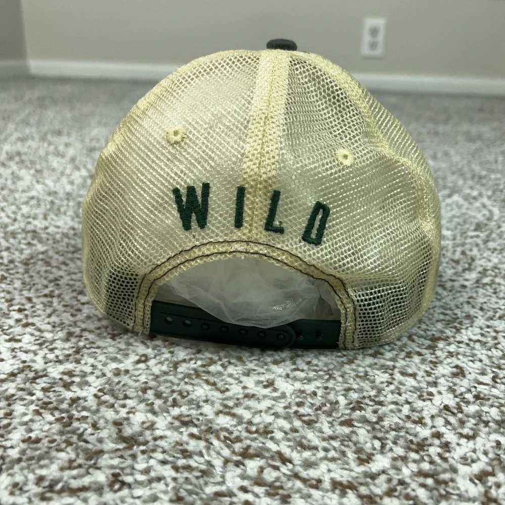 Minnesota‎ Wild Hat Cap Snap Back Mens One Size Green NHL Hockey Old Time Hockey